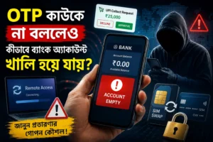 OTP কাউকে না বললেও কীভাবে ব্যাংক অ্যাকাউন্ট খালি হয়ে যায় - অনলাইন ব্যাংকিং প্রতারণার সহজ ব্যাখ্যা